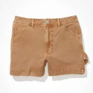 American Eagle Womens Tan Highest Rise 90s Boyfriend Short 12